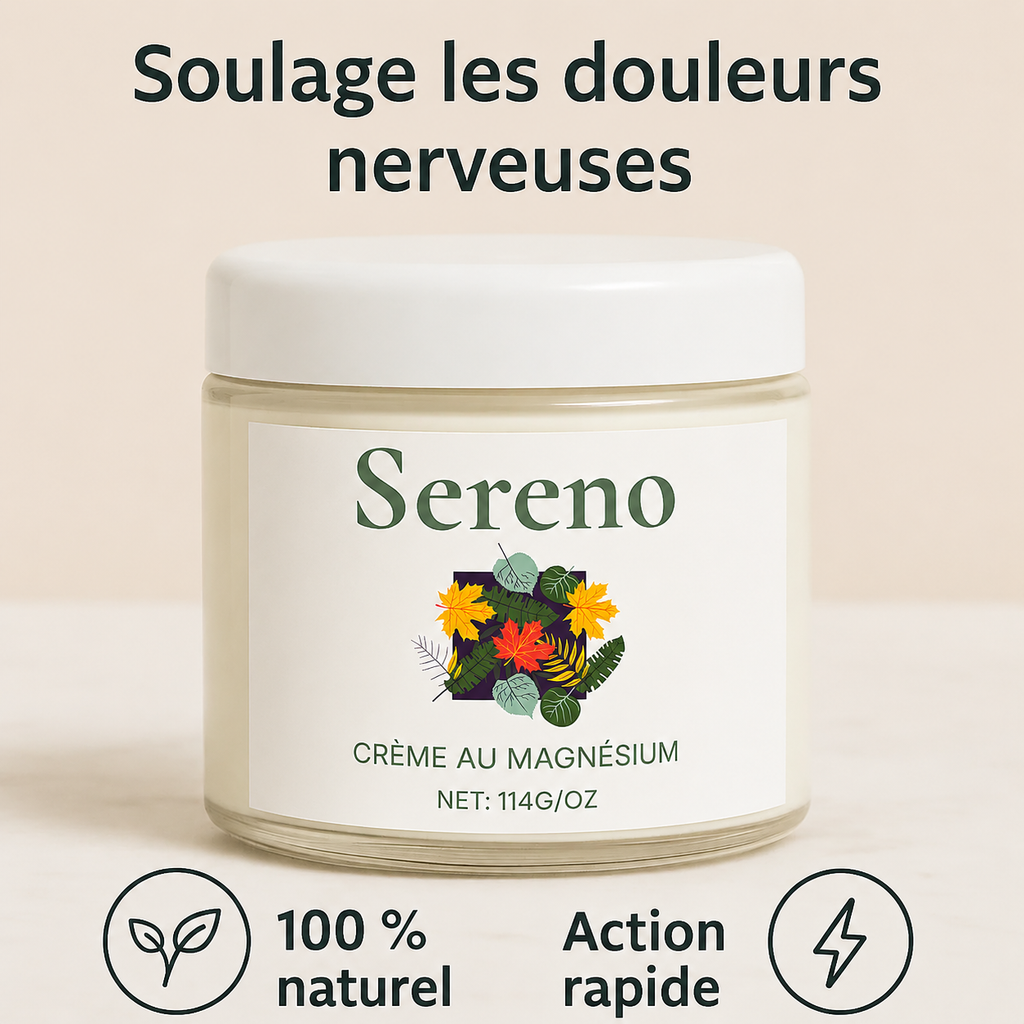 Sereno – Soulagez vos douleurs nerveuses et crampes nocturnes naturellement, dès les premières application