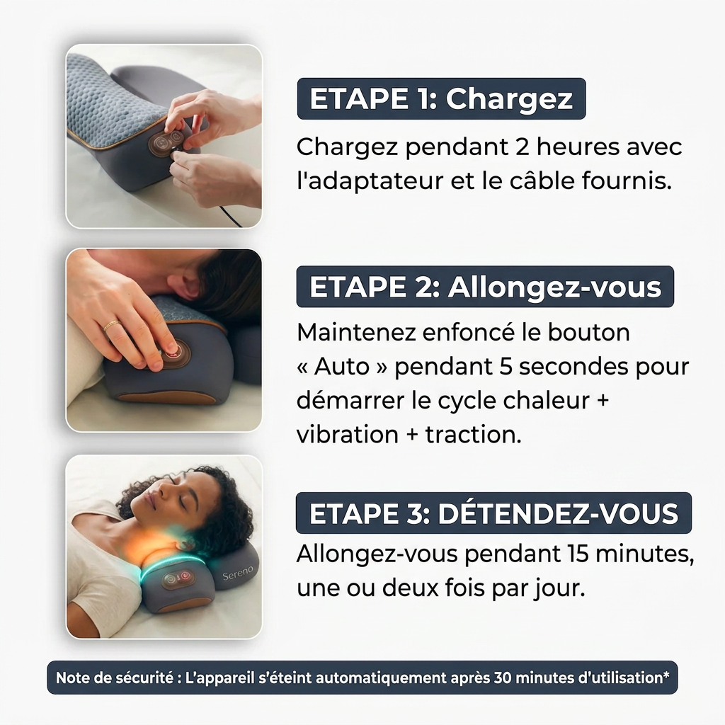 Nuqo - Masseur Cervical 3 en 1