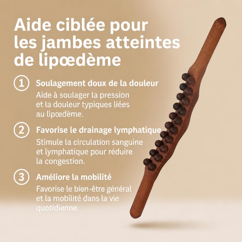 Sereno Bâton Gua Sha thérapeutique en bois